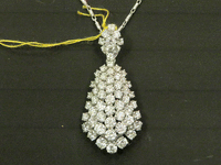 Image 4 of 5 of a N/A 14K WHITE GOLD DIAMOND PENDANT