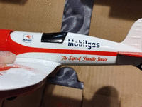Image 3 of 4 of a N/A VINTAGE MOBILGAS AIRPLANE BANK