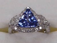Image 1 of 7 of a N/A 18K WHITE GOLD RING MARKED OSCAR FRIEDMAN