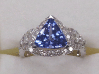 Image 2 of 7 of a N/A 18K WHITE GOLD RING MARKED OSCAR FRIEDMAN