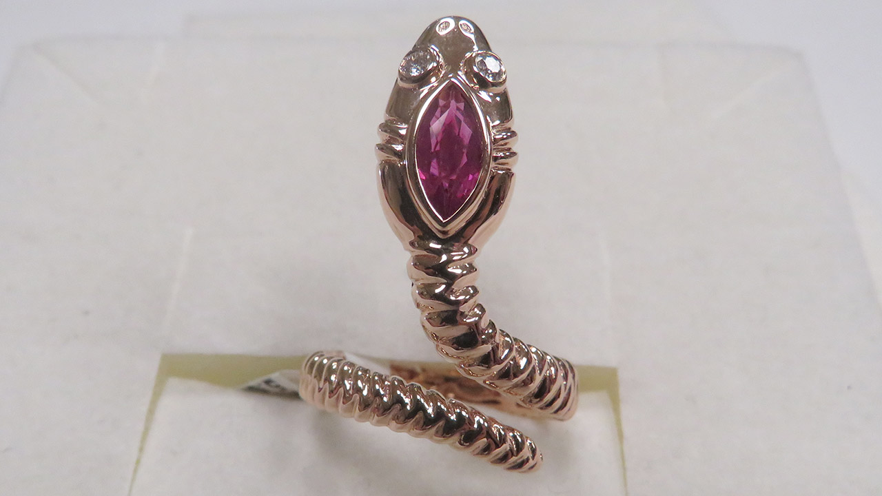 0th Image of a N/A ROSE GOLD CUSTOM LADY'S DIAMOND AND RUBY RING