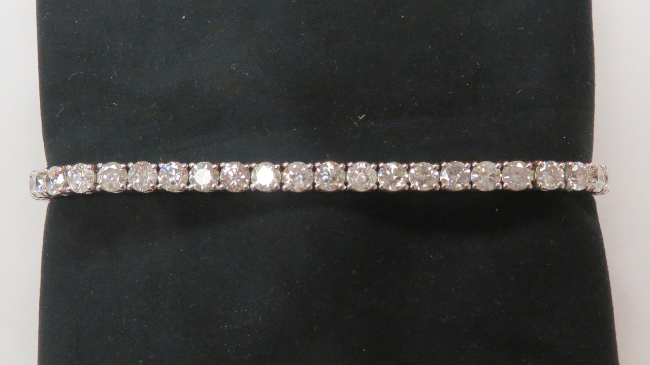 0th Image of a N/A WHITE GOLD ROUND BRILLIANT CUT DIAMOND BRACELET