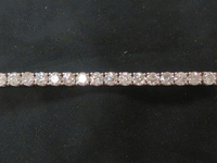 Image 1 of 5 of a N/A WHITE GOLD ROUND BRILLIANT CUT DIAMOND BRACELET