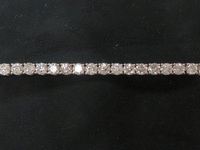 Image 2 of 5 of a N/A WHITE GOLD ROUND BRILLIANT CUT DIAMOND BRACELET