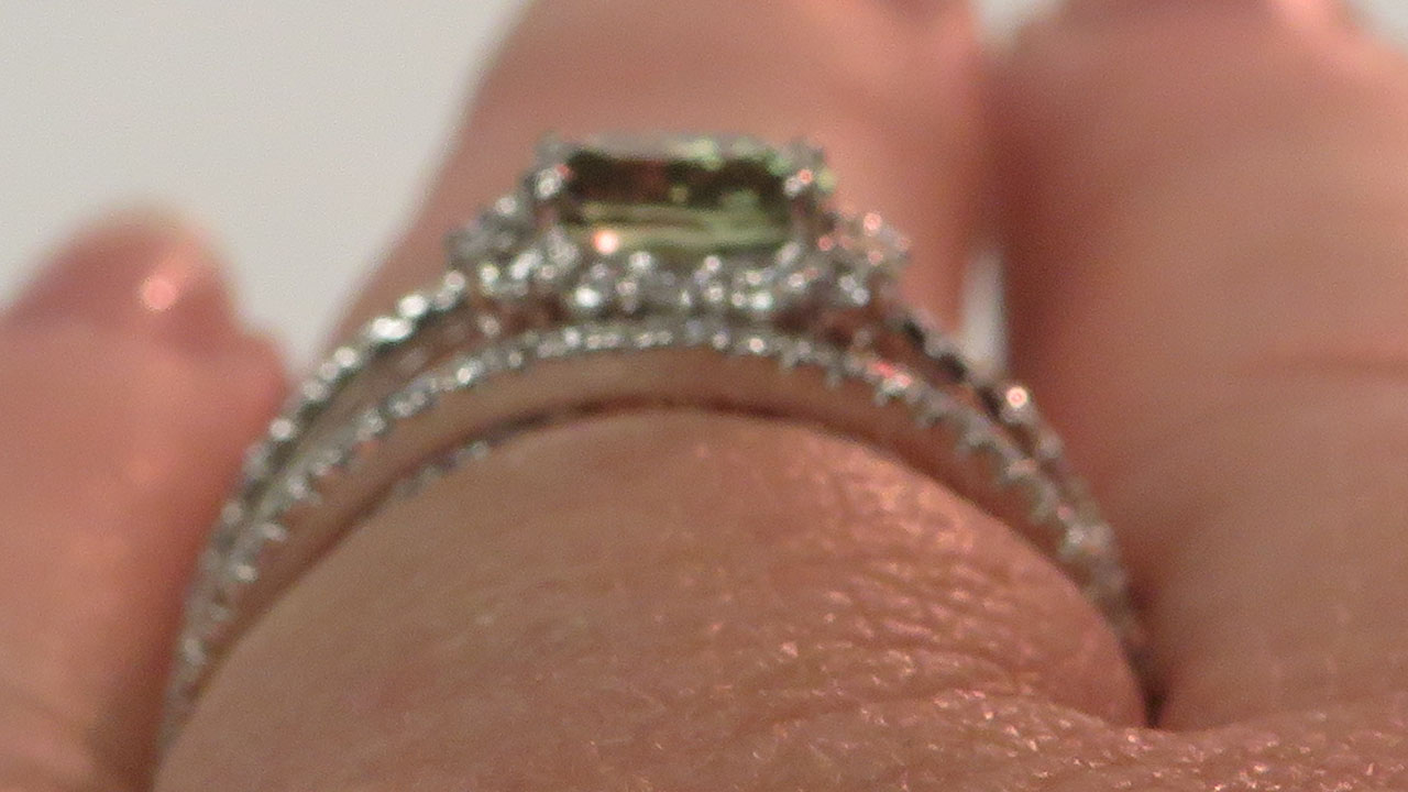 7th Image of a N/A PLATINUM ALEXANDRITE CHRYSOBERYL AND DIAMOND RING