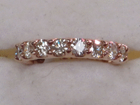 Image 1 of 7 of a N/A 14K ROSE GOLD DIAMOND BAND