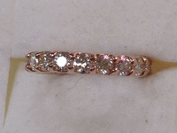 Image 2 of 7 of a N/A 14K ROSE GOLD DIAMOND BAND