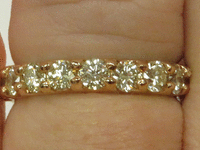Image 4 of 7 of a N/A 14K ROSE GOLD DIAMOND BAND