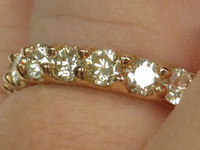 Image 5 of 7 of a N/A 14K ROSE GOLD DIAMOND BAND