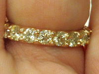 Image 6 of 7 of a N/A 14K ROSE GOLD DIAMOND BAND