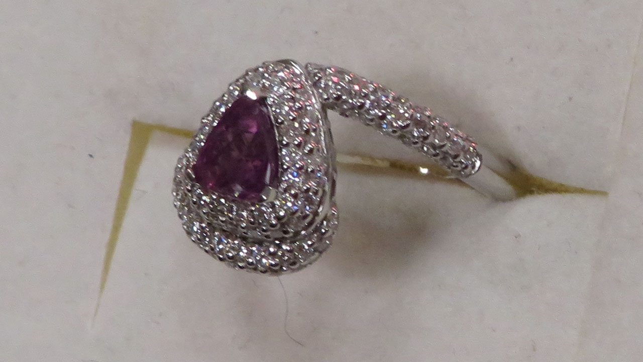 1st Image of a N/A PLATINUM KASHMIR SAPPHIRE & DIAMOND