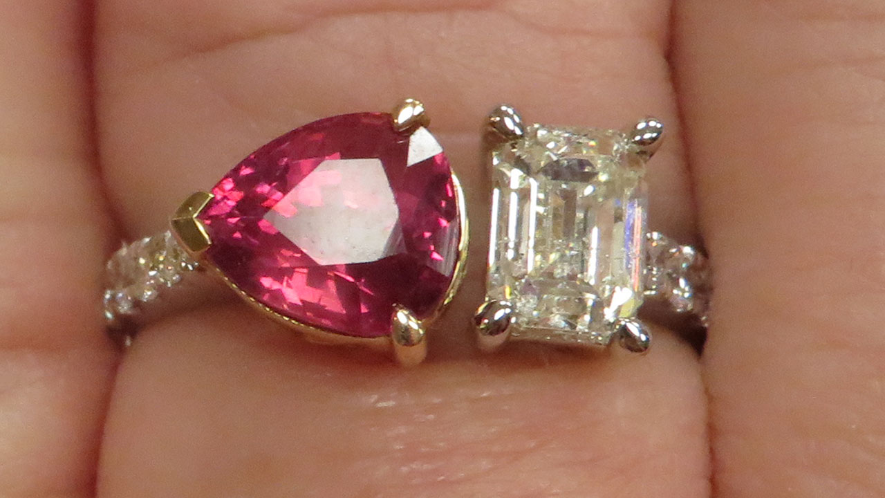 0th Image of a N/A 18K RUBY CORUNDUM AND DIAMOND