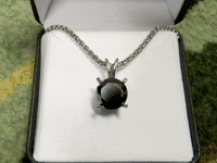 Image 1 of 2 of a N/A BLACK DIAMOND PENDANT