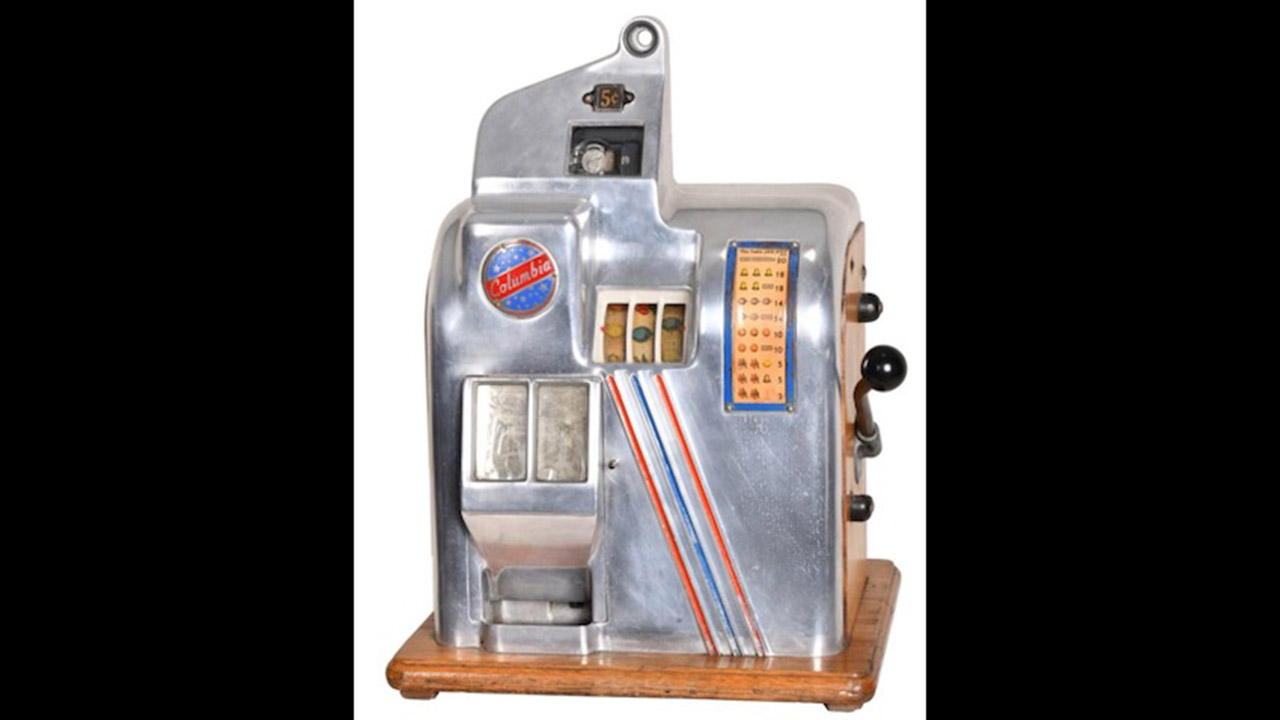 0th Image of a 1930 COLOMBIA ANTIQUE NICKEL SLOT MACHINE