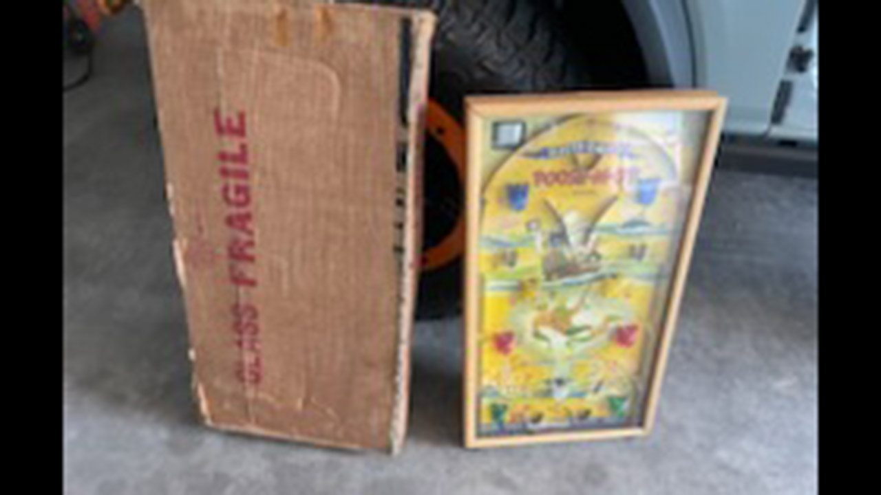 1st Image of a N/A ANTIQUE TABLETOP PINBALL MACHINE WITH ORIGINAL BOX