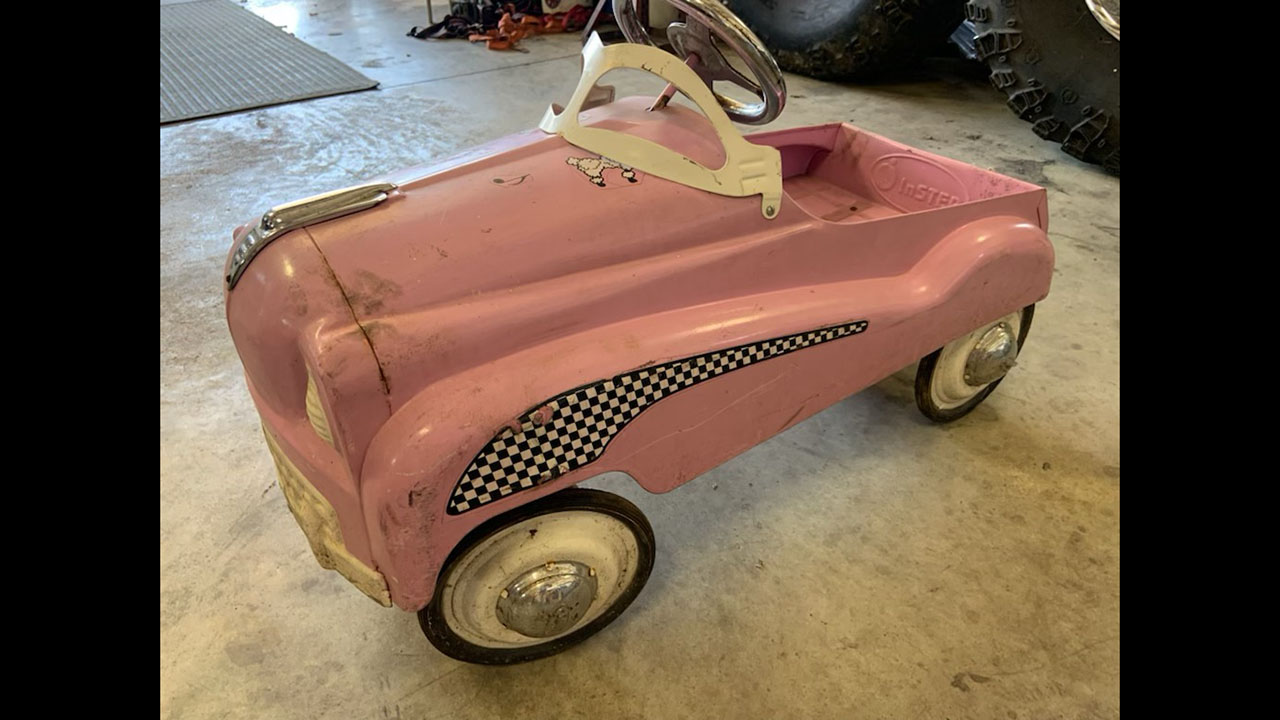 0th Image of a N/A PINK PEDAL CAR PUSH CAR