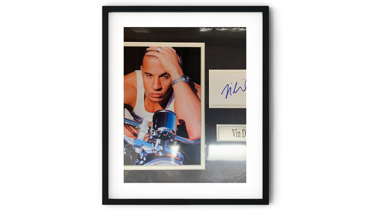 0th Image of a N/A VIN DIESEL SIGNATURE CUT AND PHOTO COLLAGE