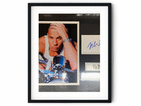 Image 1 of 1 of a N/A VIN DIESEL SIGNATURE CUT AND PHOTO COLLAGE
