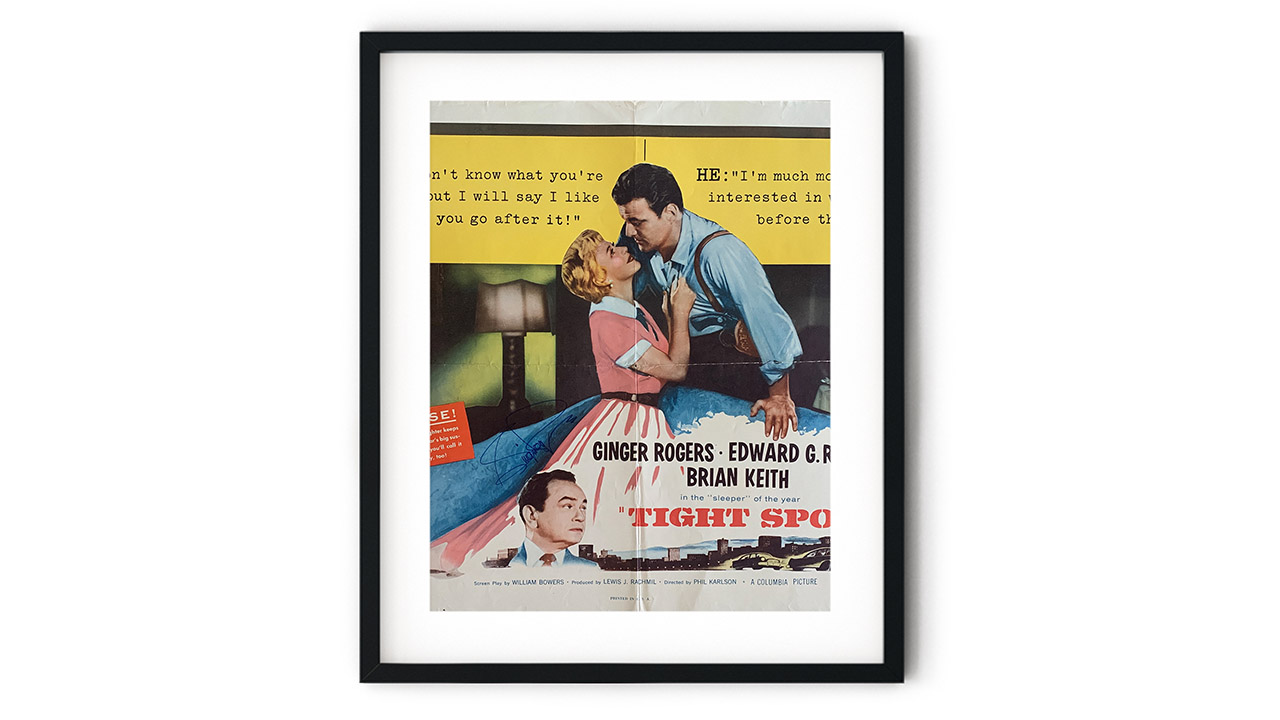 0th Image of a N/A TIGHT SPOT ORIGINAL POSTER SIGNED BY GINGER ROGERS