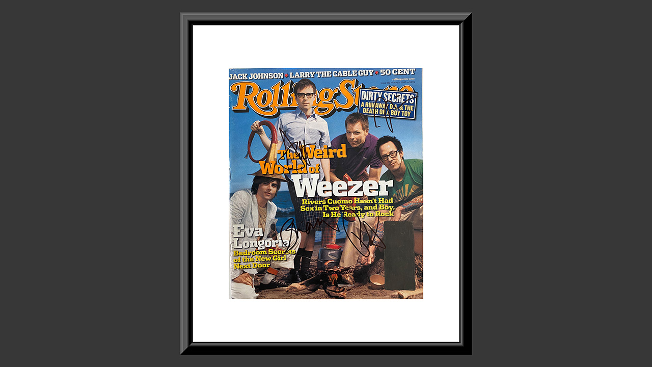 0th Image of a N/A WEEZER SIGNED ROLLING STONE MAGAZINE