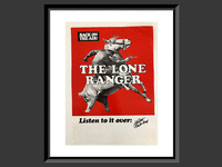Image 1 of 1 of a N/A THE LONE RANGER JOHN HART SIGNED ORIGINAL RADIO POSTER