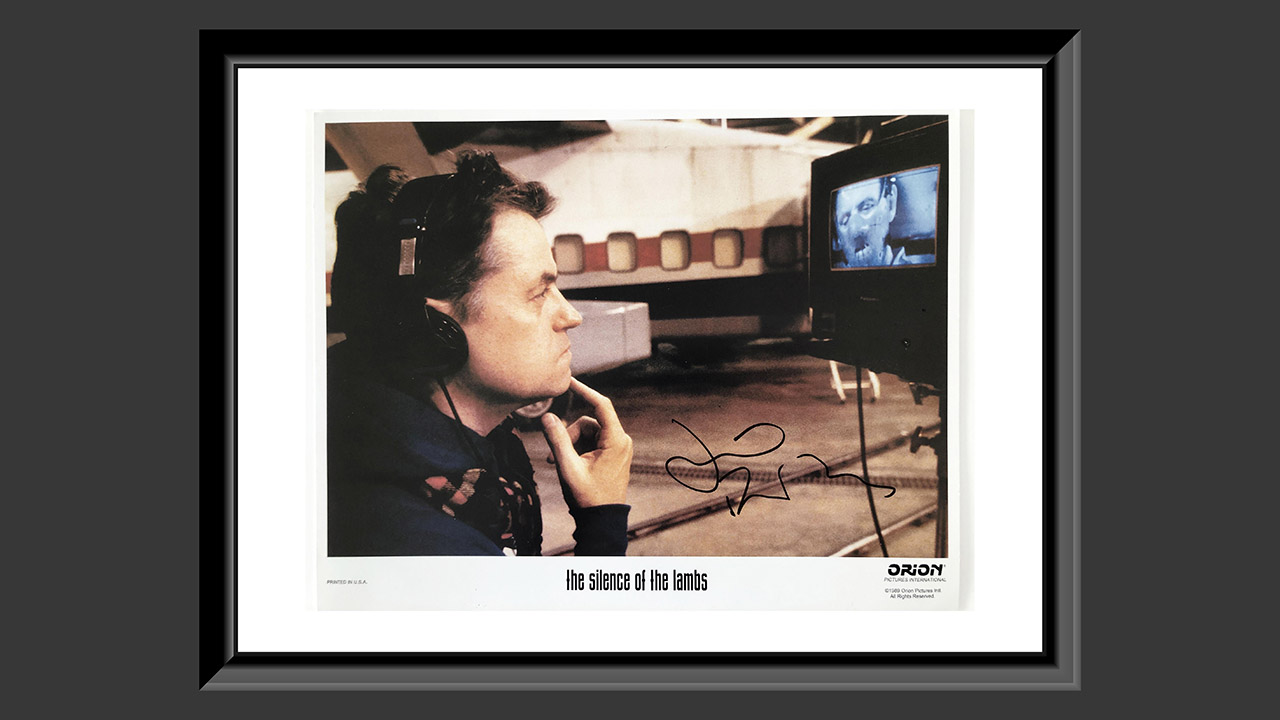 0th Image of a N/A THE SILENCE OF THE LAMBS JONATHAN DEMME SIGNED LOBBY CARD