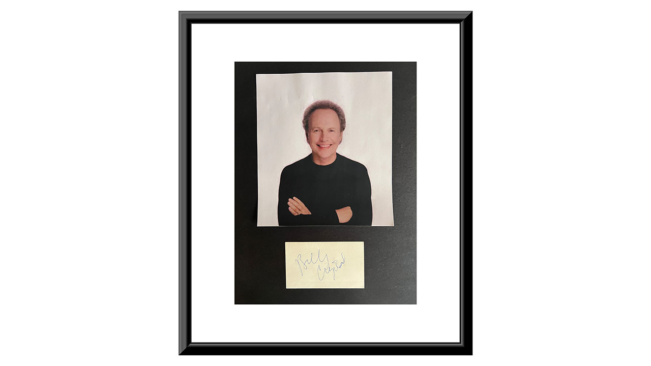 0th Image of a N/A BILLY CRYSTAL ORIG SIGNATURE CUSTOM MATTED AND FRAMED