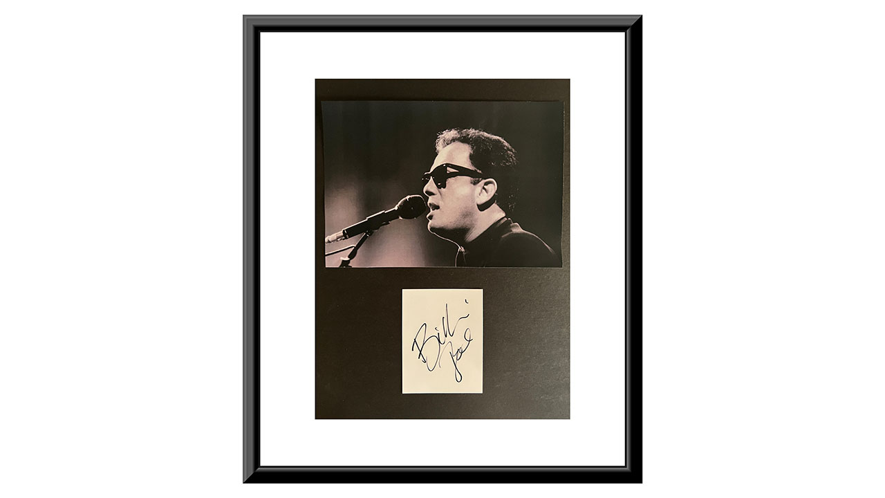 0th Image of a N/A BILLY JOEL ORIGINAL SIGNATURE CUSTOM MATTED AND FRAMED.
