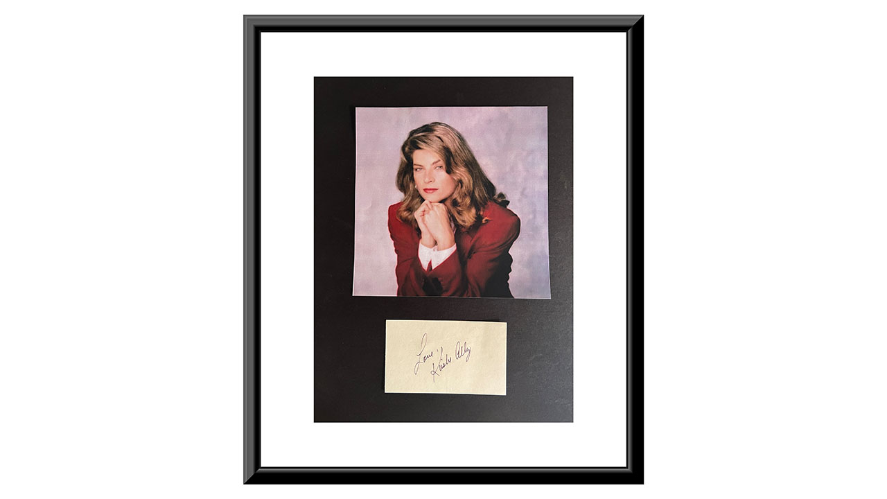 0th Image of a N/A CHEERS KIRSTIE ALLEY ORIG SIGNATURE CUSTOM MATTED & FRAMED