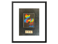 Image 1 of 1 of a N/A WOODSTOCK ORIGINAL TICKET CUSTOM MATTED AND FRAMED