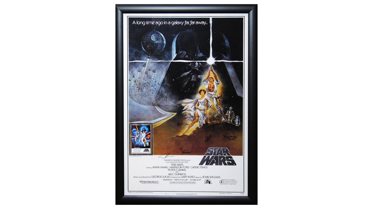 0th Image of a N/A STAR WARS A NEW HOPE CAST SIGNED MOVIE POSTER