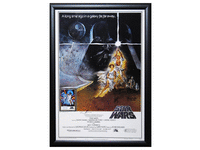 Image 1 of 1 of a N/A STAR WARS A NEW HOPE CAST SIGNED MOVIE POSTER