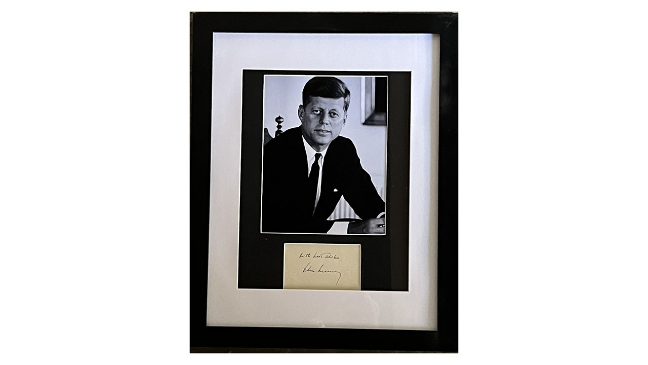 0th Image of a N/A JFK FRAMED ORIG SIGNATURE COLLAGE
