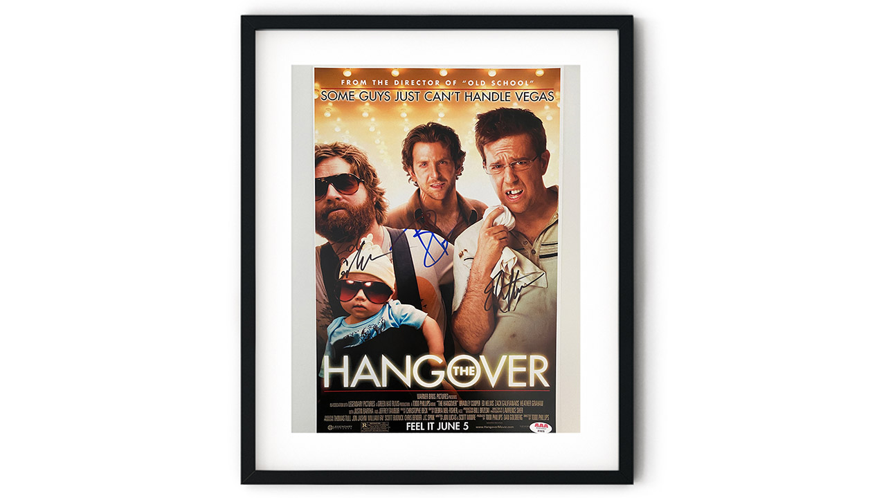 0th Image of a N/A THE HANGOVER CAST SIGNED MINI MOVIE POSTER