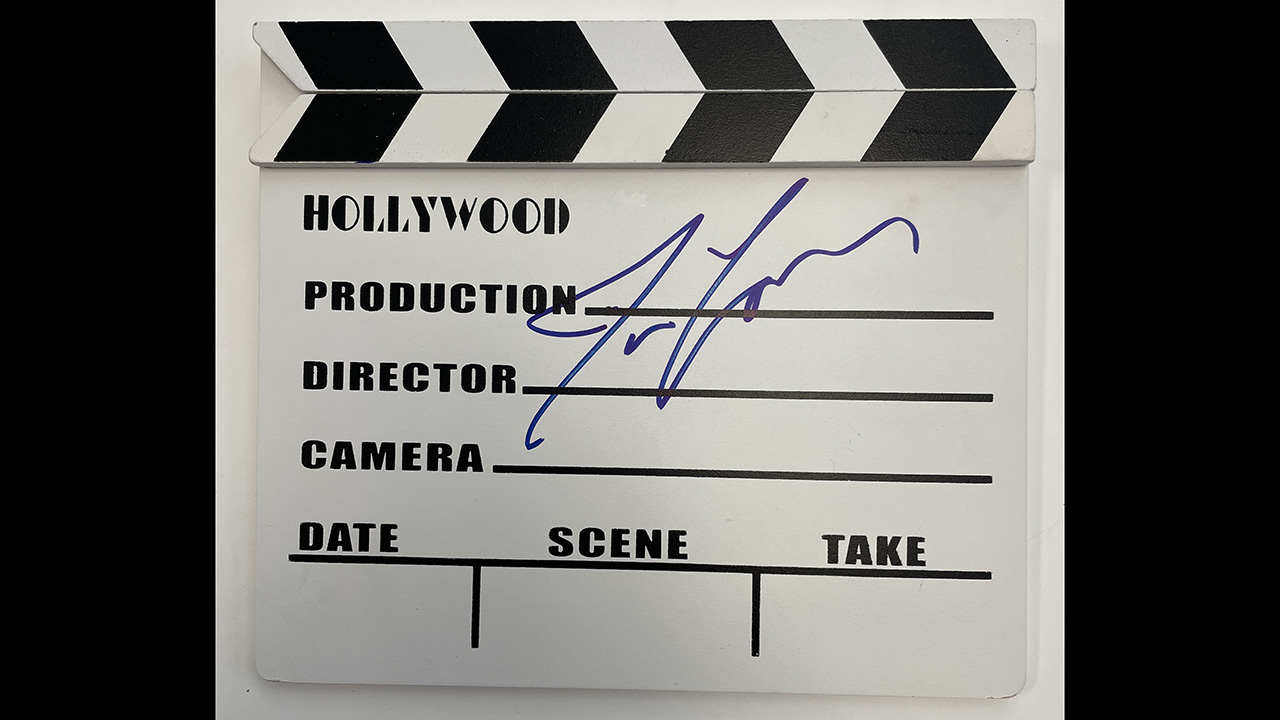 0th Image of a N/A FILMMAKER JAMES CAMERON SIGNED MOVIE CLAPPERBOARD