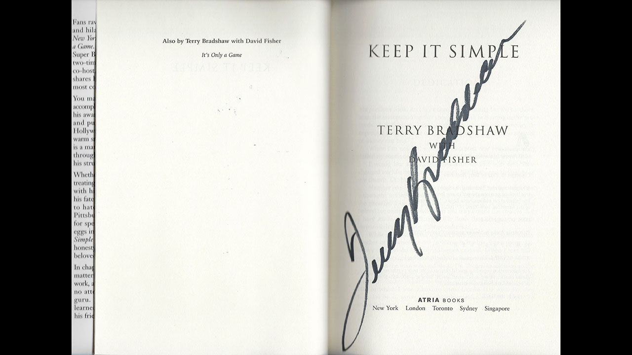 1st Image of a N/A KEEP IT SIMPLE TERRY BRADSHAW SIGNED