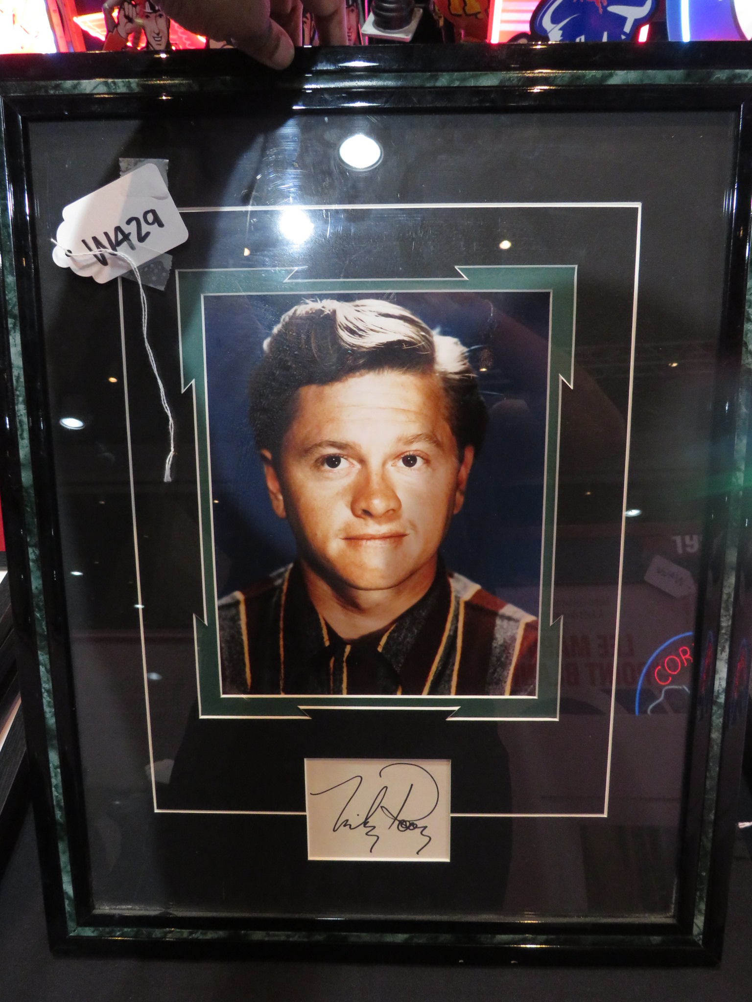 0th Image of a N/A MICKEY ROONEY ORIGINAL SIGNATURE IN FRAMED COLLAGE