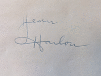 Image 3 of 3 of a N/A JEAN HARLOW PHOTO & SIGNATURE
