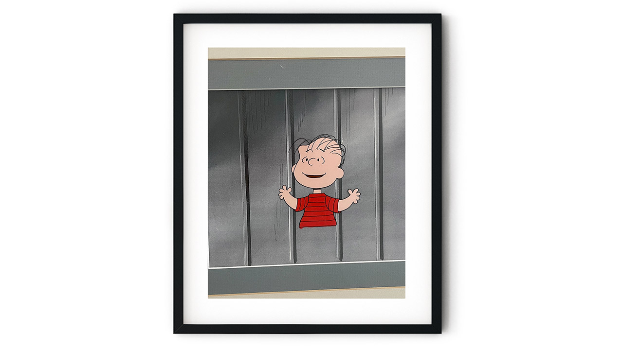 0th Image of a N/A PEANUT CHARACTER LINUS FRAMED & MATTED