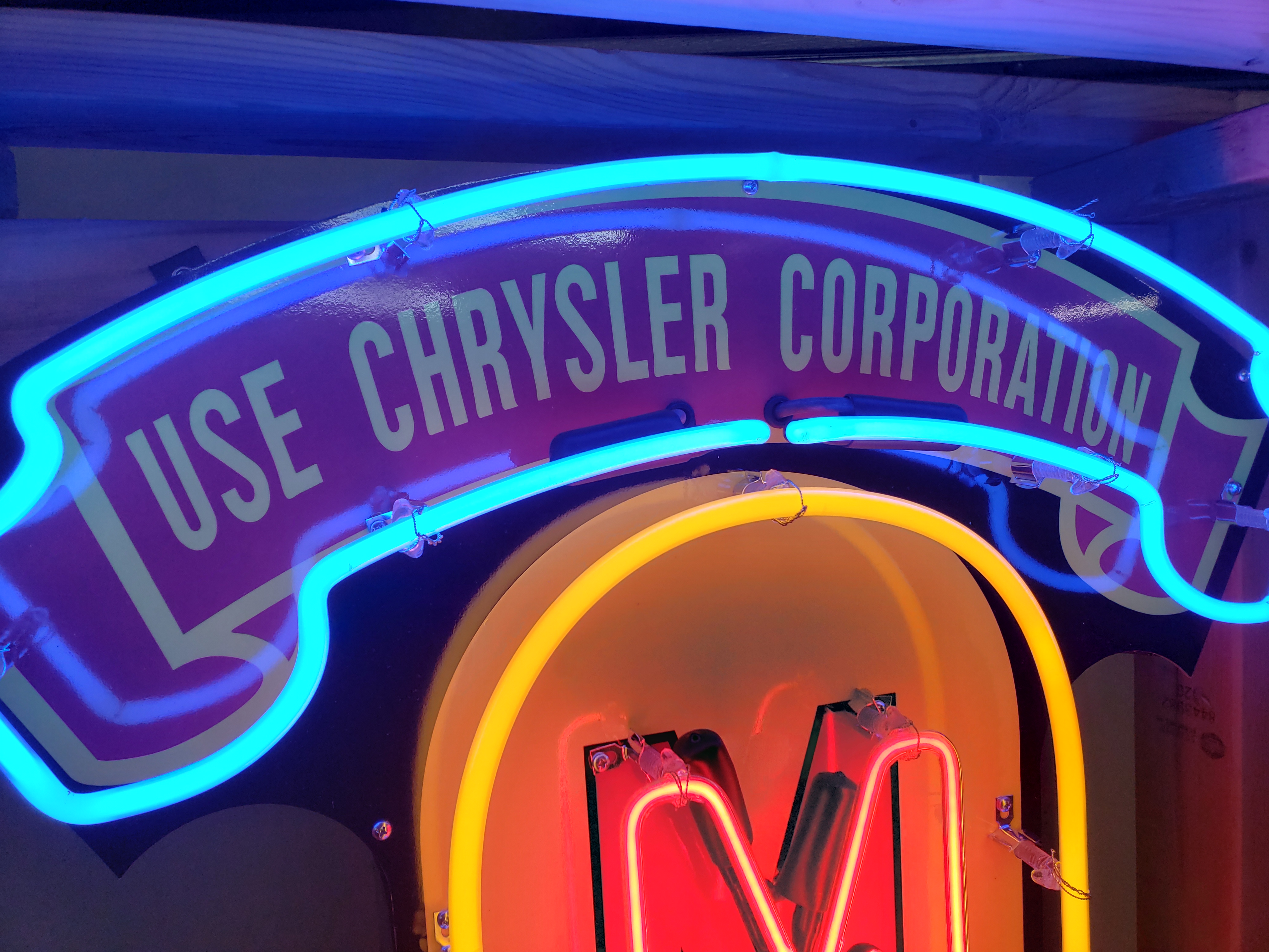 2nd Image of a N/A MOPAR ANIMATED TIN NEON SIGN