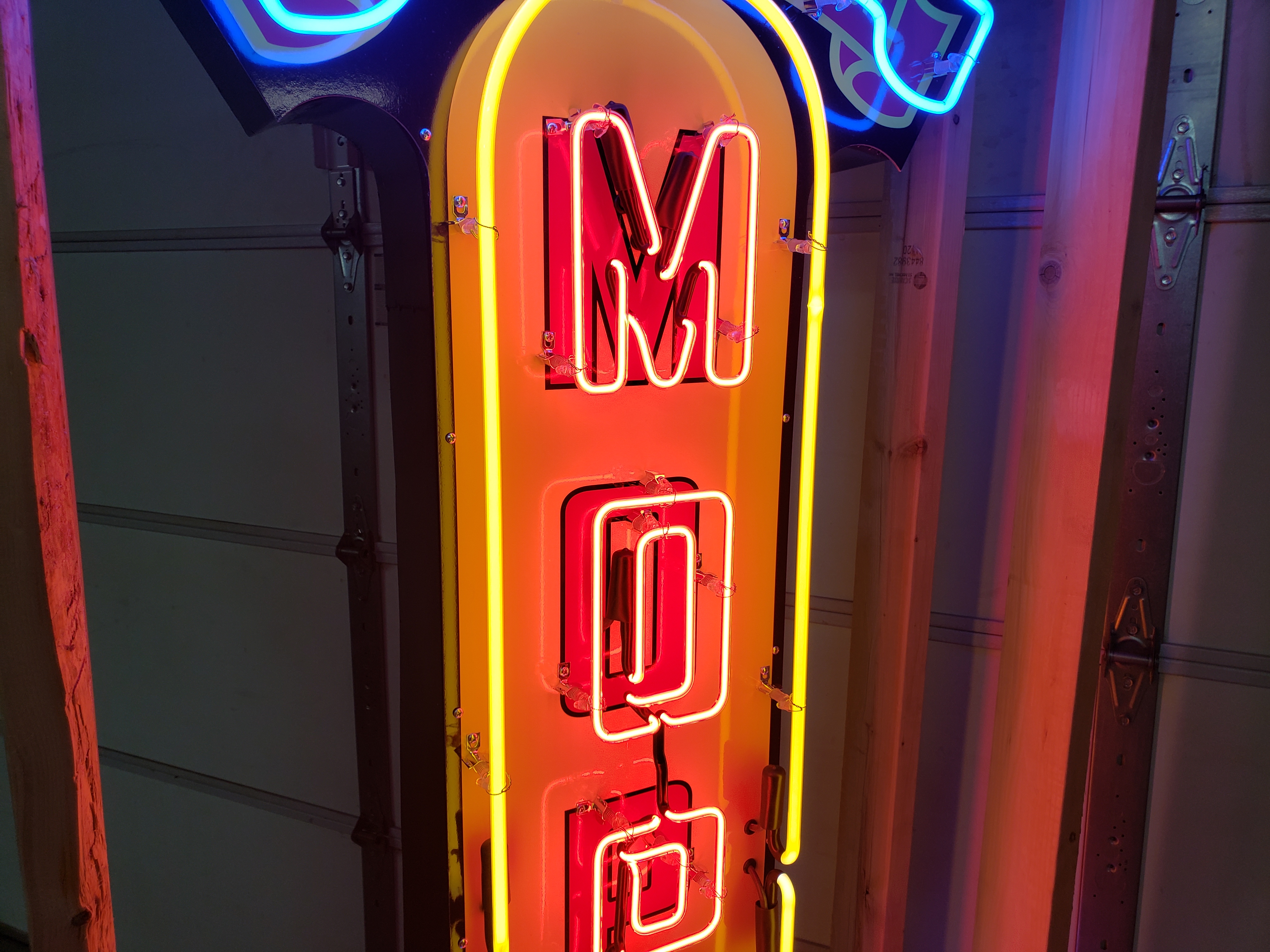 3rd Image of a N/A MOPAR ANIMATED TIN NEON SIGN