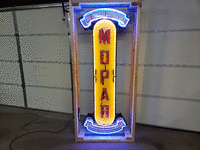 Image 2 of 7 of a N/A MOPAR ANIMATED TIN NEON SIGN