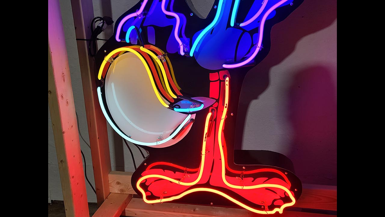 2nd Image of a N/A ROAD RUNNER TIN NEON SIGN