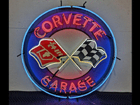 Image 1 of 1 of a N/A CORVETTE GARAGE NEON SIGN