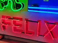 Image 4 of 5 of a N/A CHEVROLET FELIX TIN ANIMATED NEON SIGN