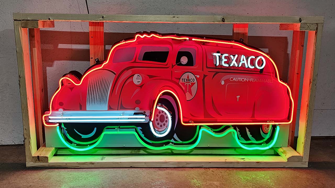 0th Image of a N/A TEXACO TANKER TRUCK TIN NEON