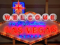 Image 2 of 10 of a N/A LAS VEGAS ANIMATED TIN NEON