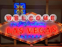 Image 3 of 10 of a N/A LAS VEGAS ANIMATED TIN NEON