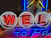 Image 6 of 10 of a N/A LAS VEGAS ANIMATED TIN NEON
