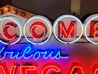 Image 7 of 10 of a N/A LAS VEGAS ANIMATED TIN NEON